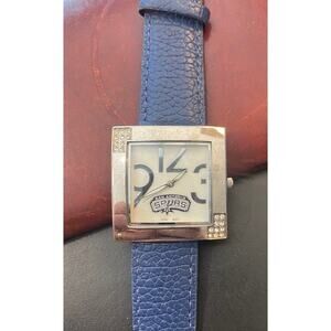 Women's 35mm San Antonio Spurs LogoArt Watch, Silver Tone with Crystal Accents
